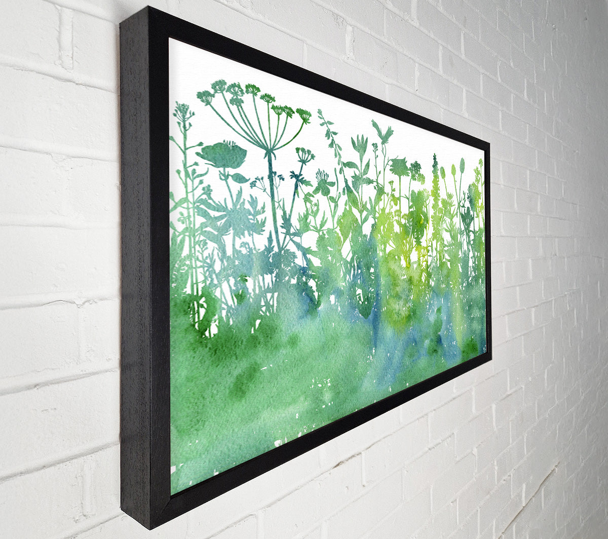 The Outline Of Flora Canvas Wall Art