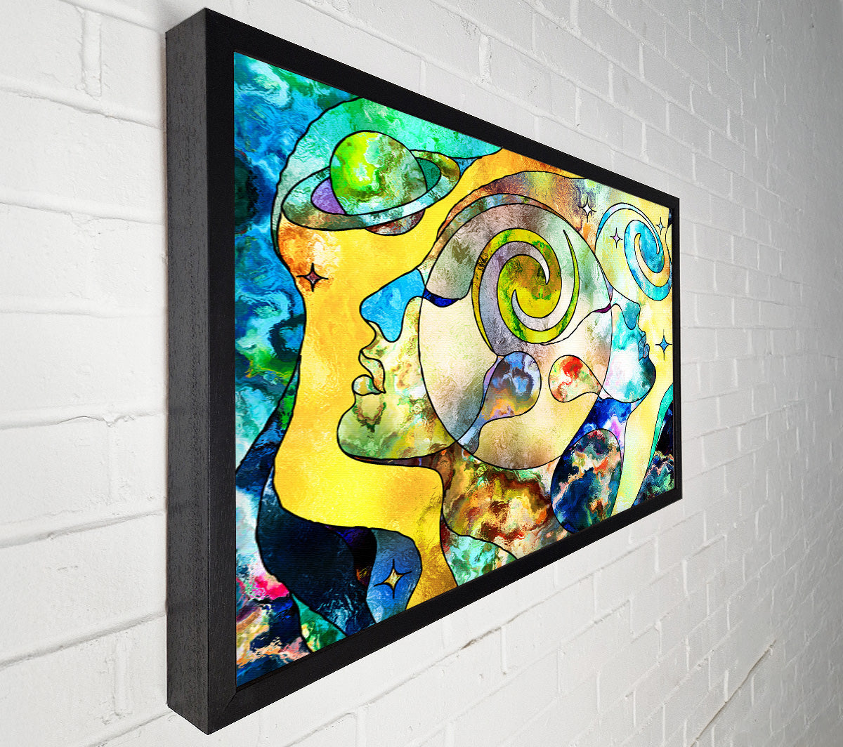 The Faces Of Time And Space Canvas Wall Art
