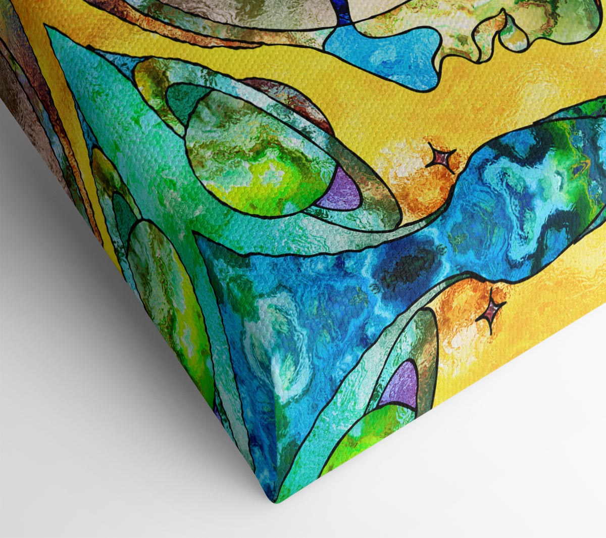 The Faces Of Time And Space Canvas Wall Art