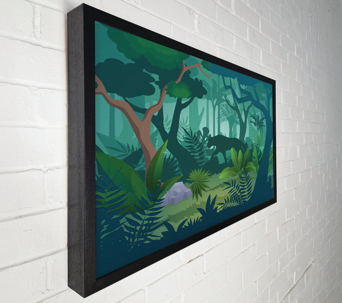 The Jaguar Forest Walk Canvas Wall Art