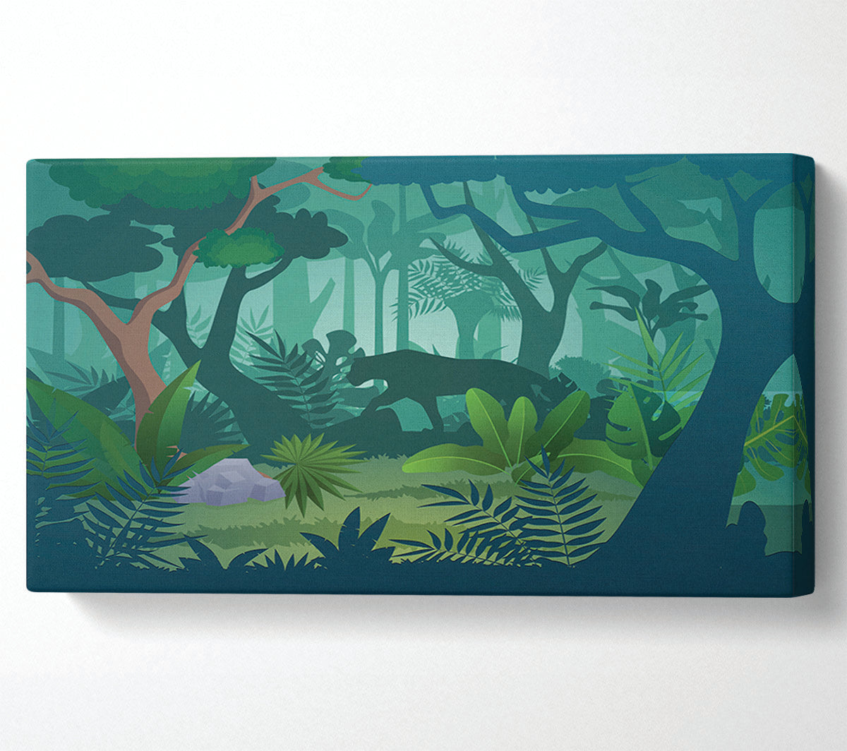 The Jaguar Forest Walk Canvas Wall Art