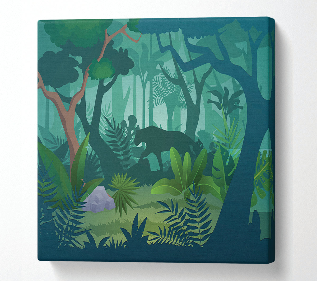 The Jaguar Forest Walk Canvas Wall Art