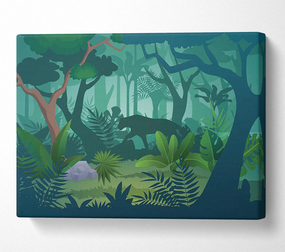 The Jaguar Forest Walk Canvas Wall Art