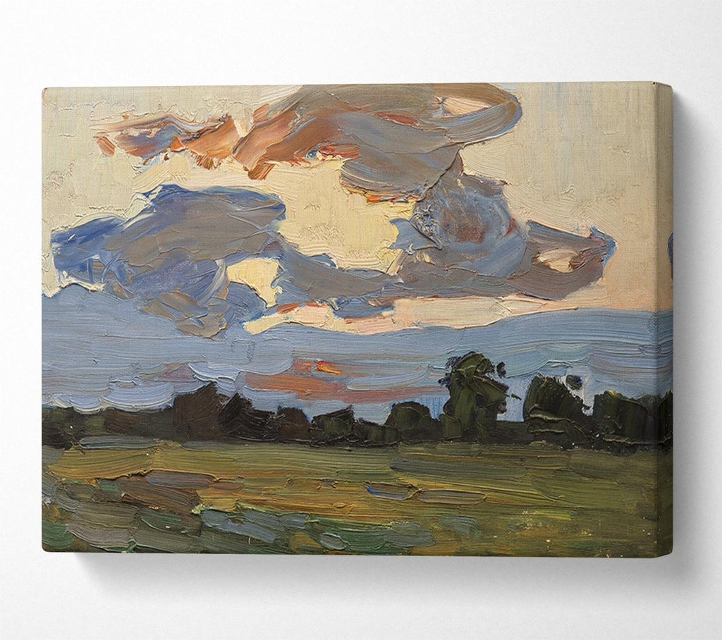 Abstract Countryside Canvas Art