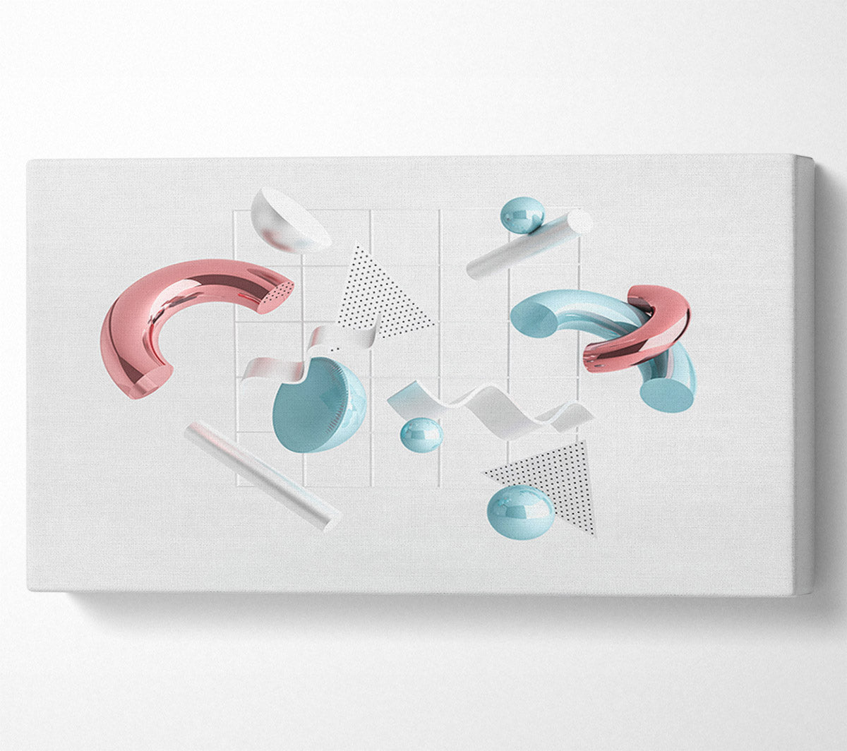 Three Dimensional Shapes Canvas Wall Art