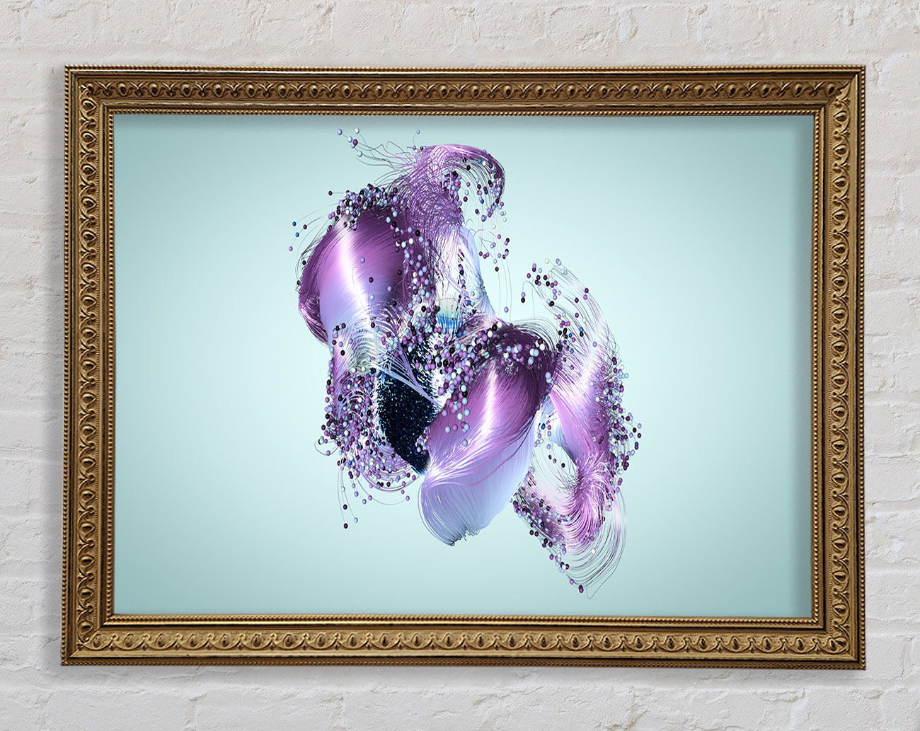 Lilac Petal Abstract Framed Print