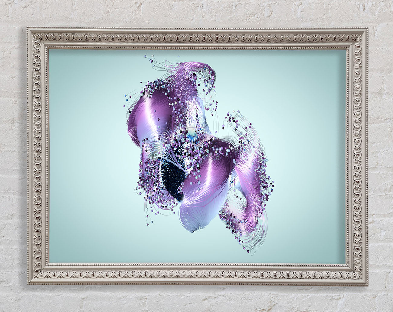Lilac Petal Abstract Framed Print