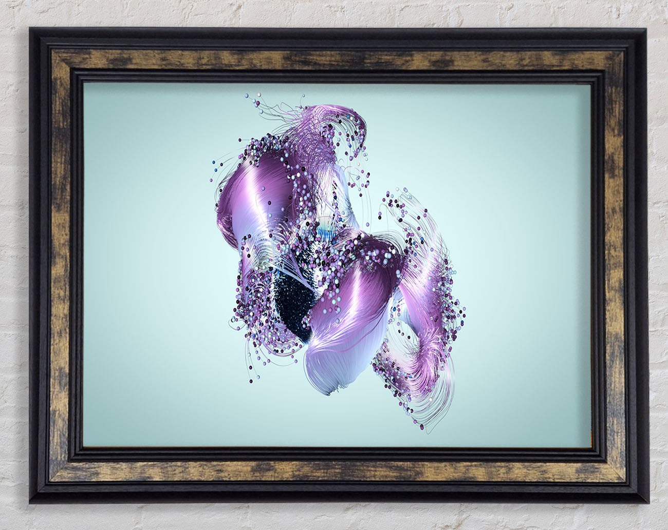 Lilac Petal Abstract Framed Print