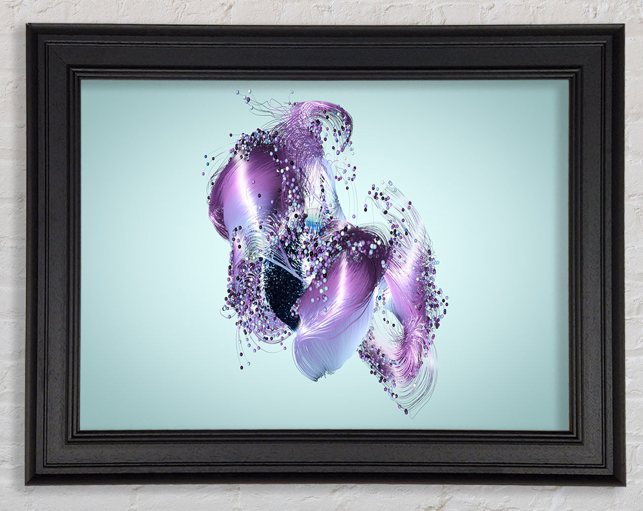 Lilac Petal Abstract Framed Print