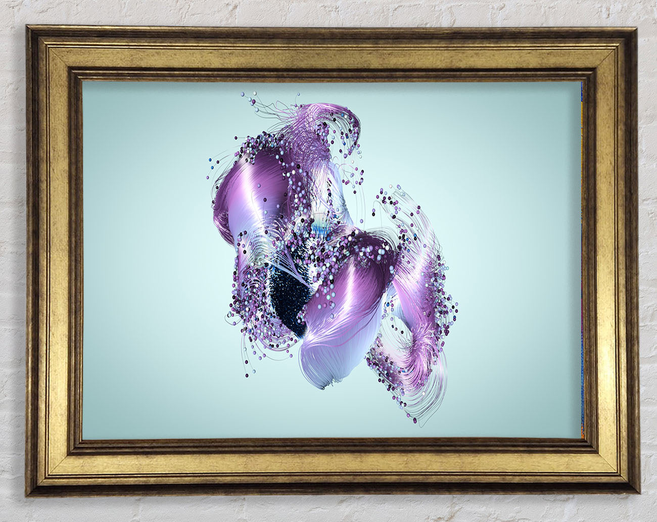 Lilac Petal Abstract Framed Print