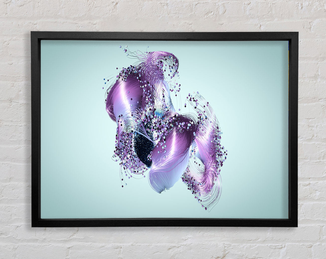 Lilac Petal Abstract Framed Print