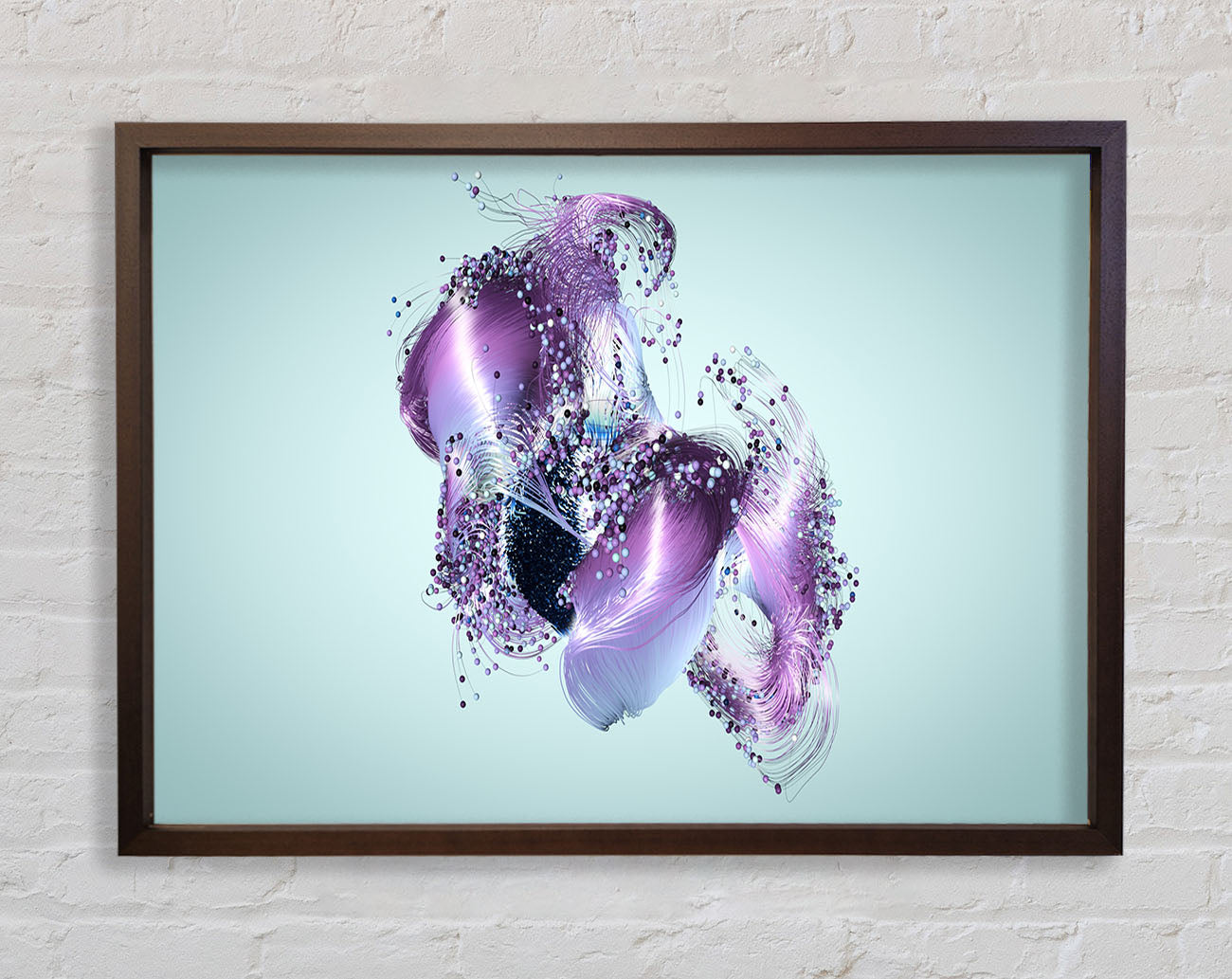 Lilac Petal Abstract Framed Print