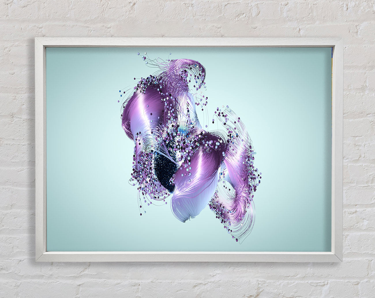 Lilac Petal Abstract Framed Print