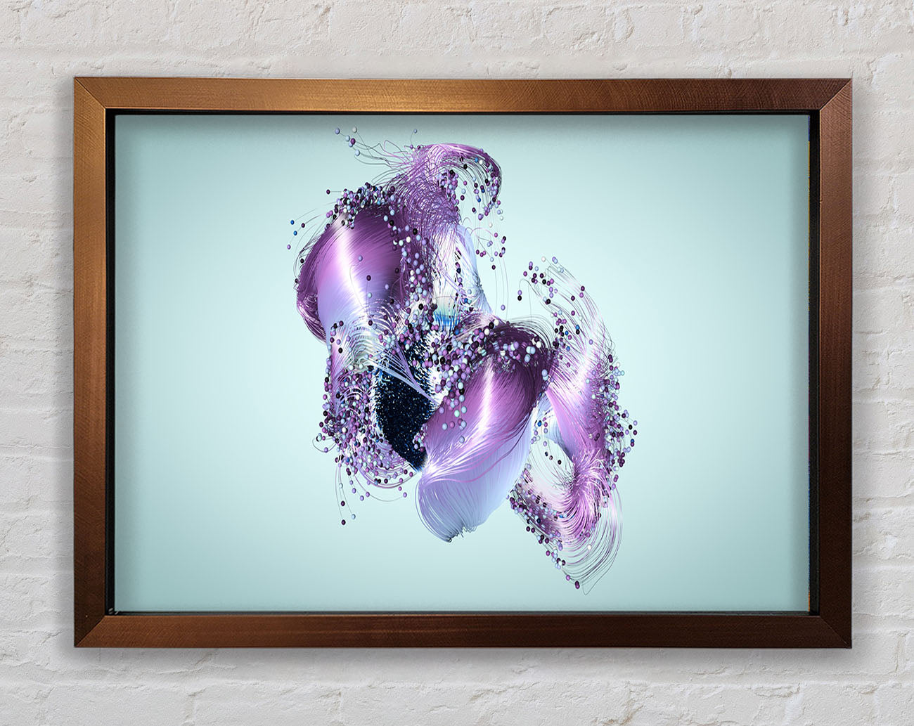 Lilac Petal Abstract Framed Print