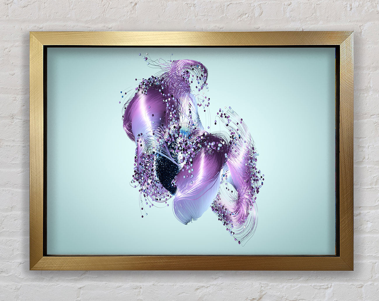 Lilac Petal Abstract Framed Print