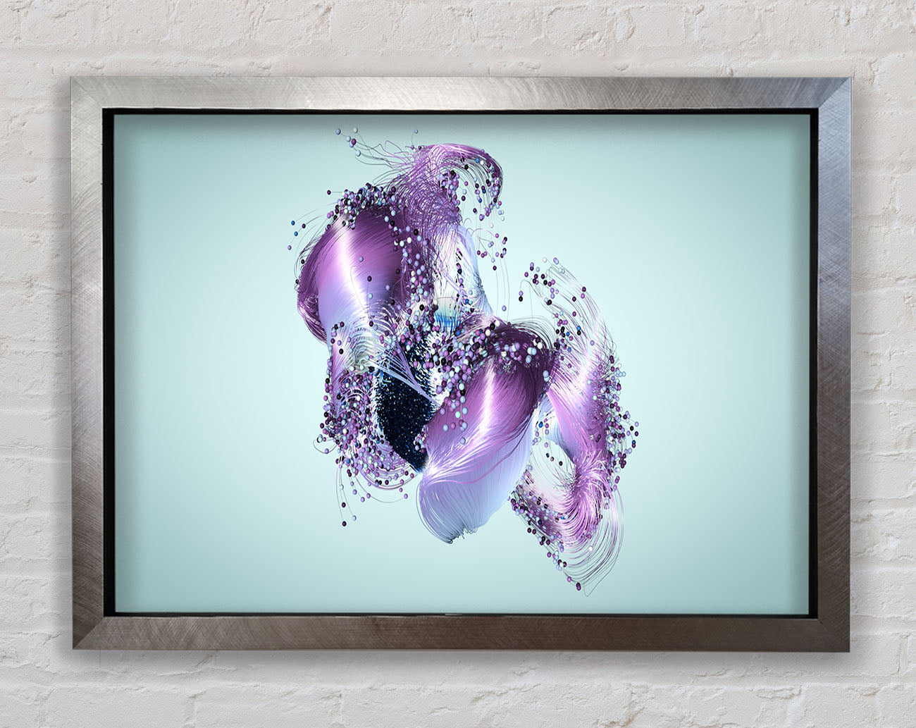 Lilac Petal Abstract Framed Print