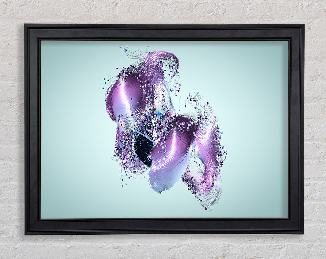 Lilac Petal Abstract Framed Print
