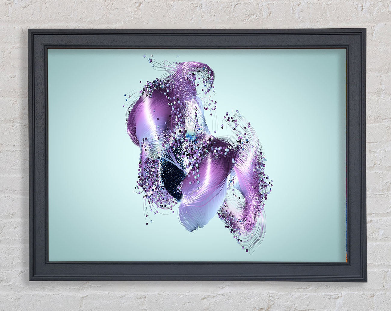 Lilac Petal Abstract Framed Print