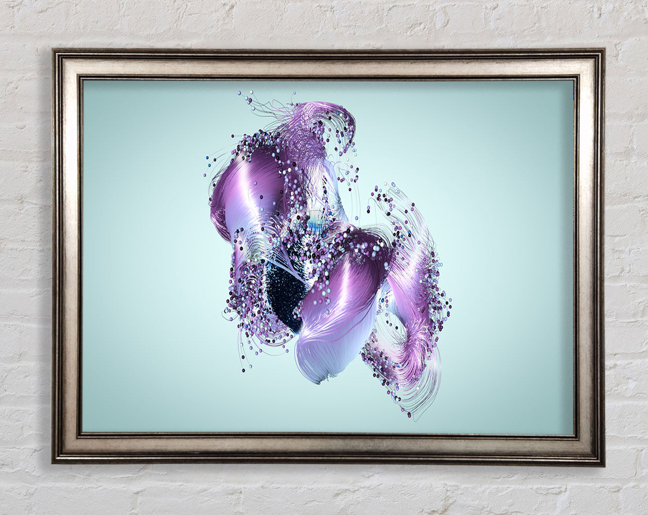 Lilac Petal Abstract Framed Print