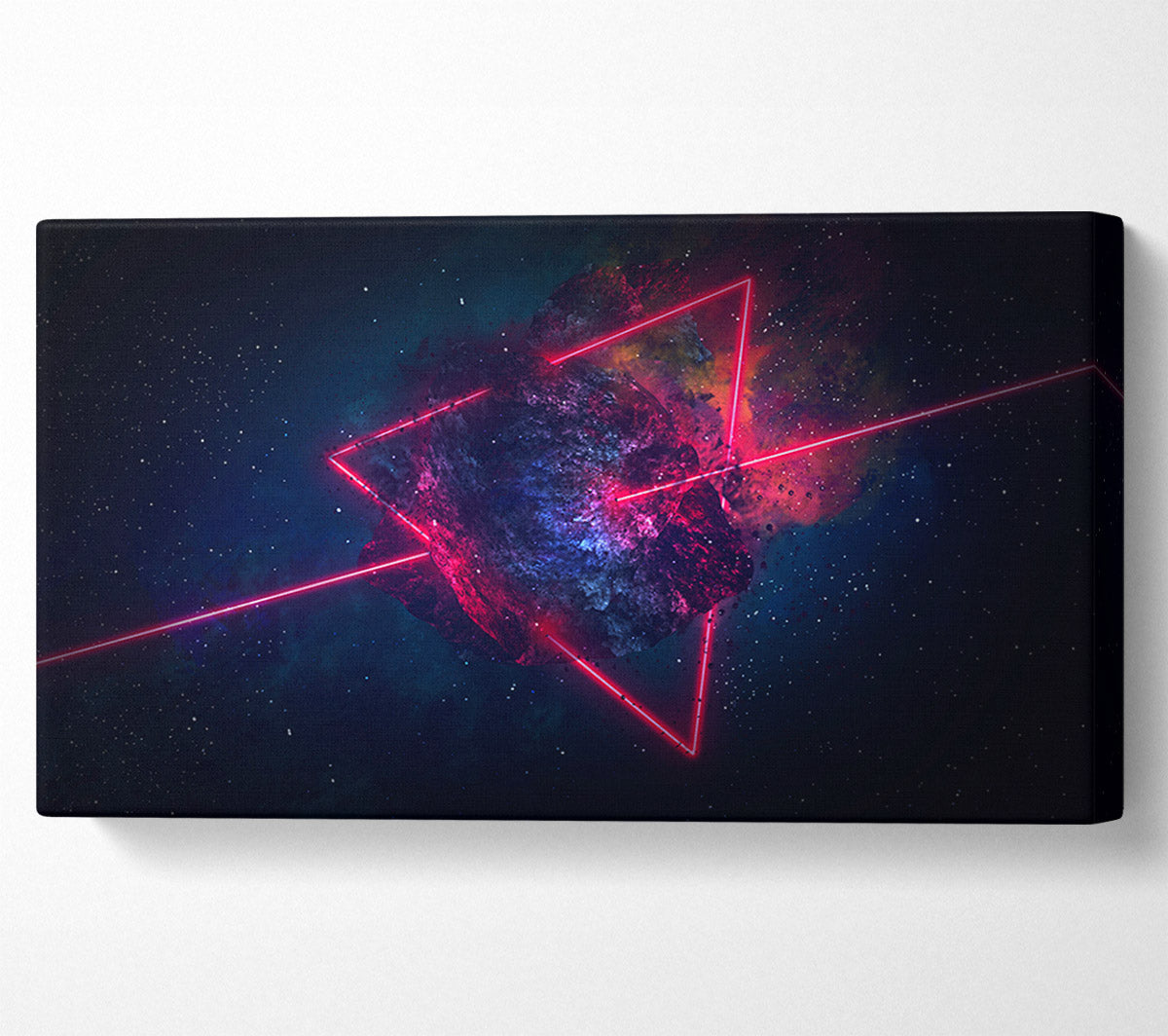 Triangle In Space Canvas Wall Art