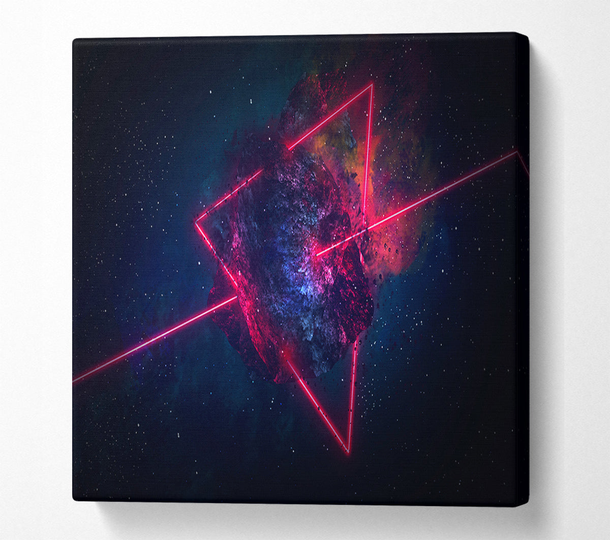 Triangle In Space Canvas Wall Art