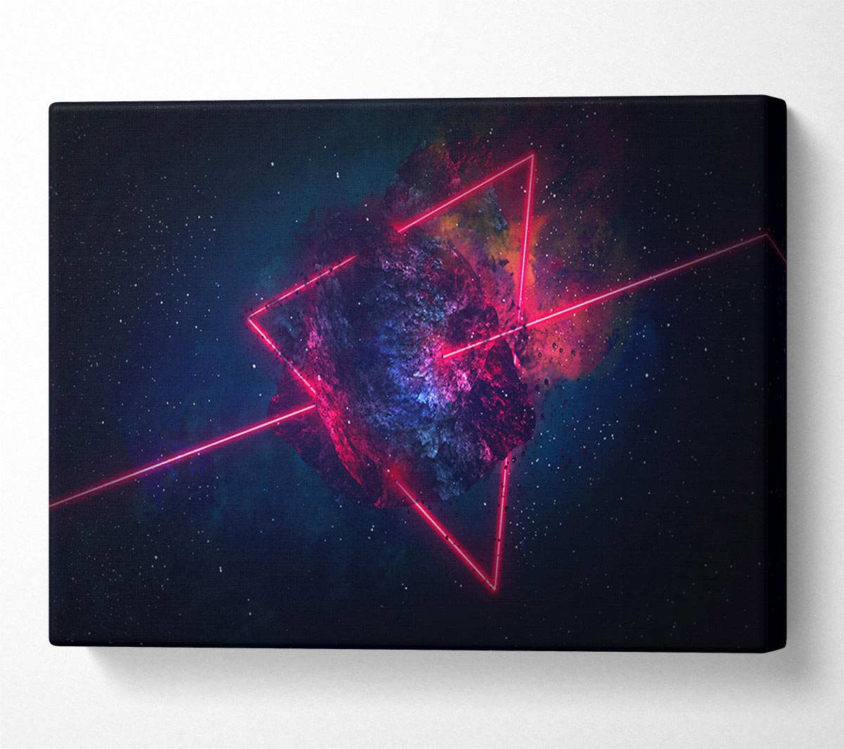 Triangle In Space Canvas Wall Art