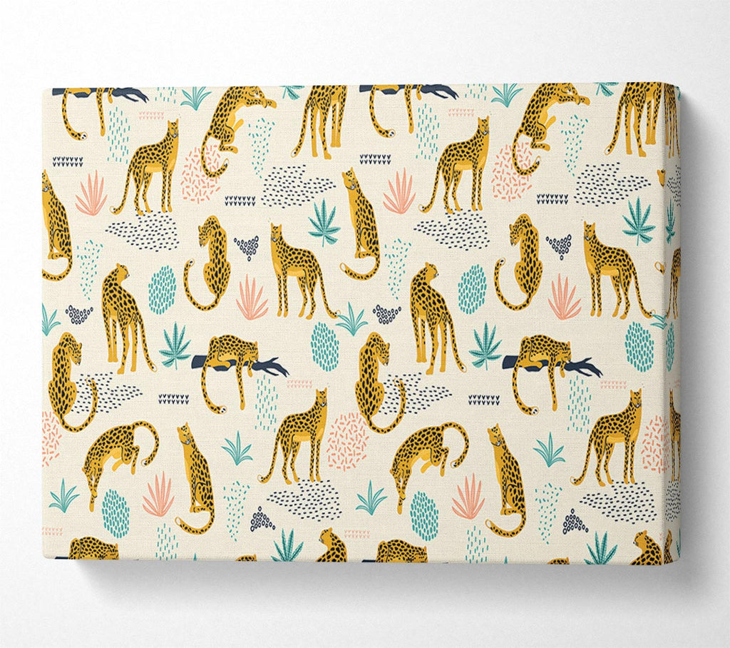 The Lovely Leopard Pattern Canvas Wall Art