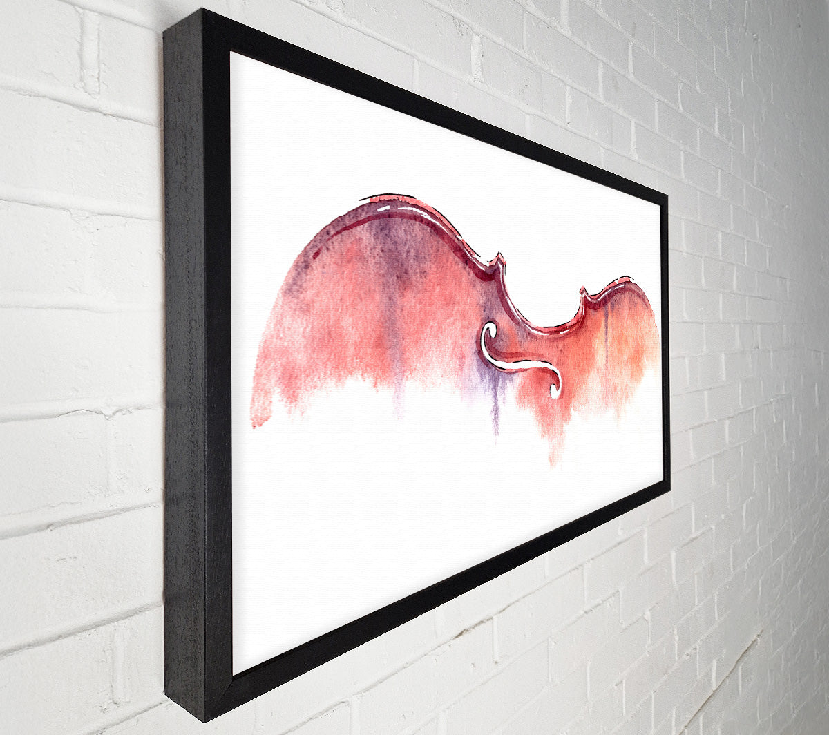 Violin Half Art Canvas Wall Art