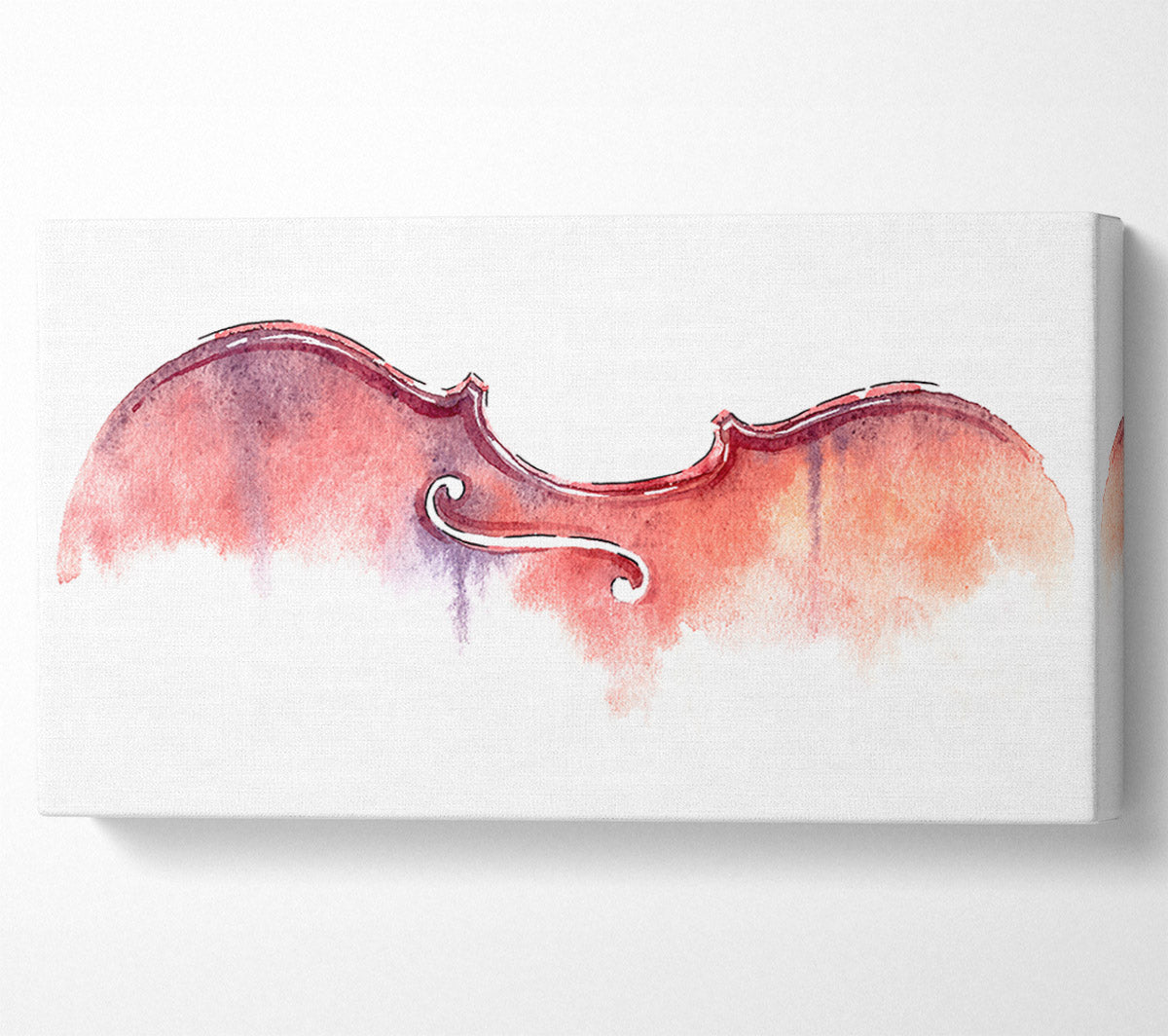 Violin Half Art Canvas Wall Art