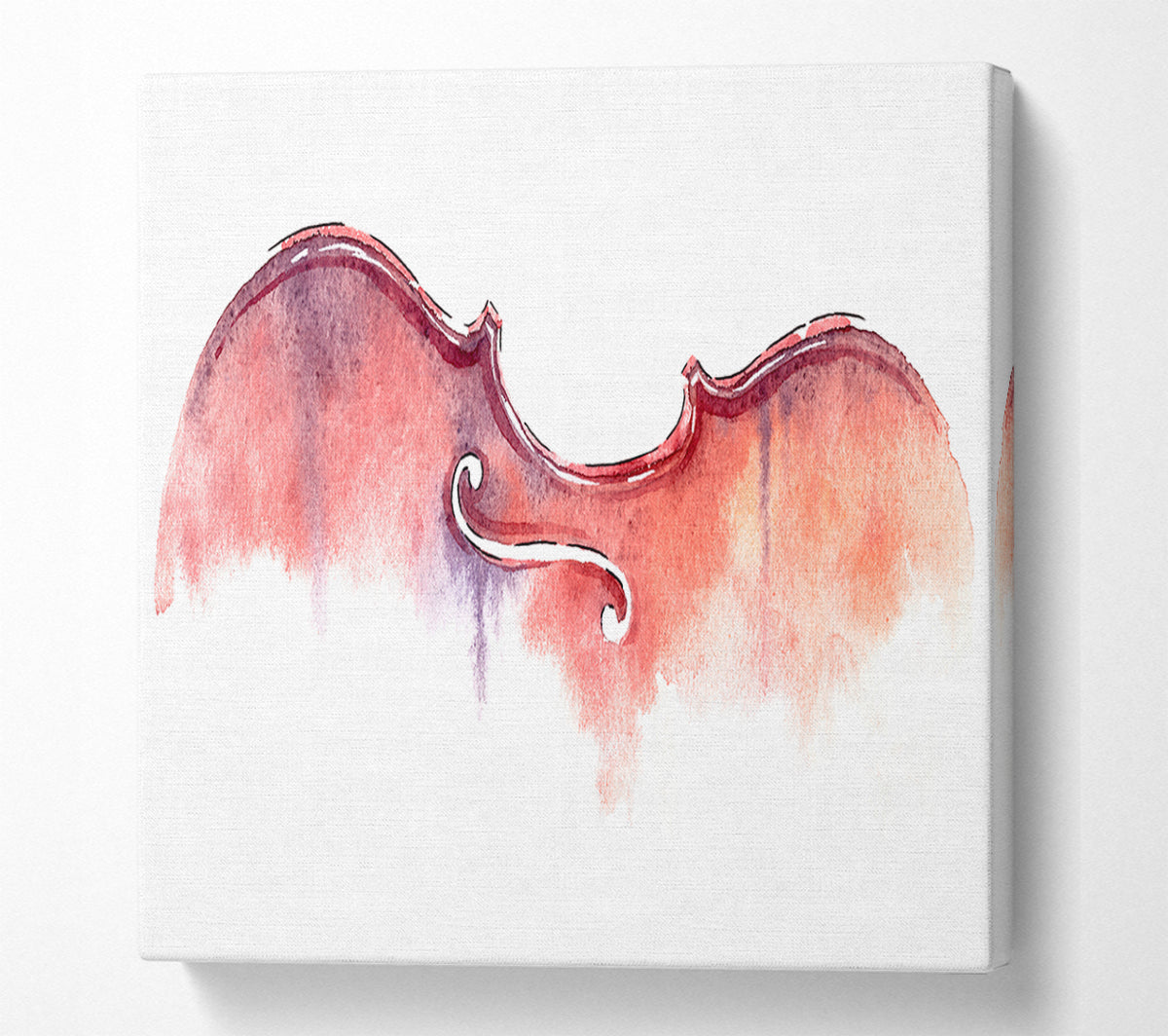 Violin Half Art Canvas Wall Art