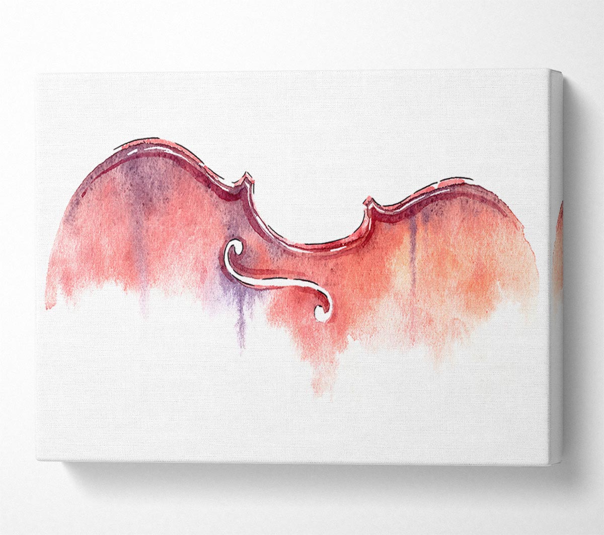 Violin Half Art Canvas Wall Art