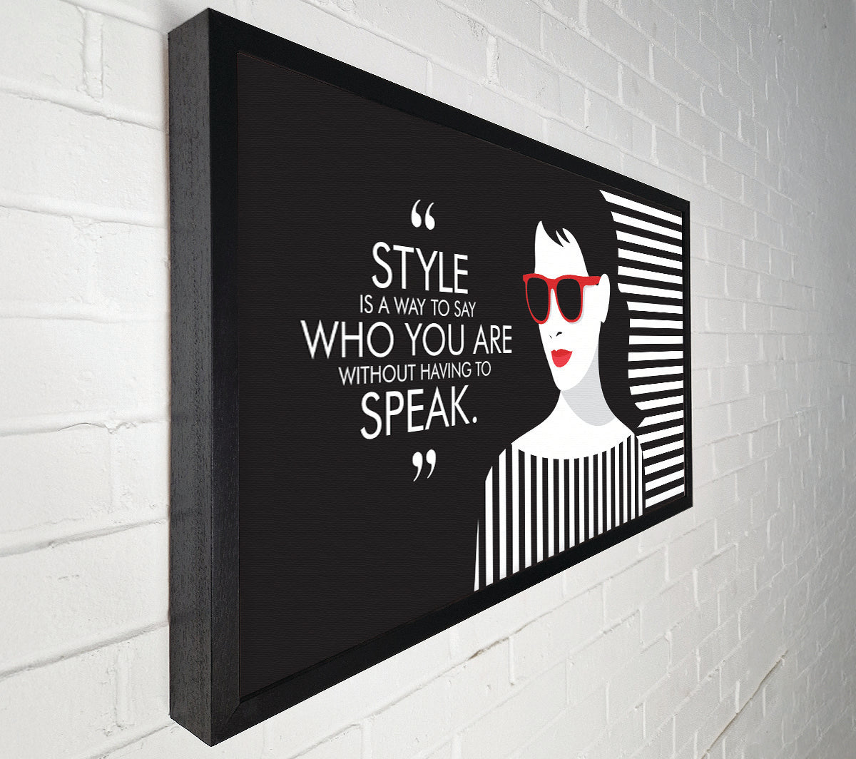 Style Fashion Quote Canvas Wall Art