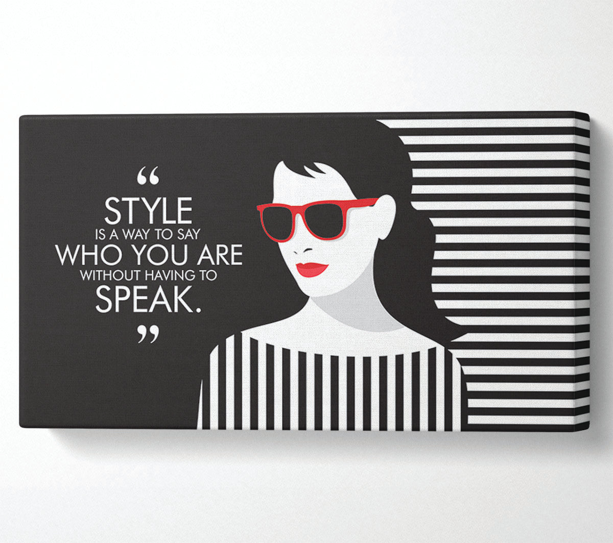 Style Fashion Quote Canvas Wall Art