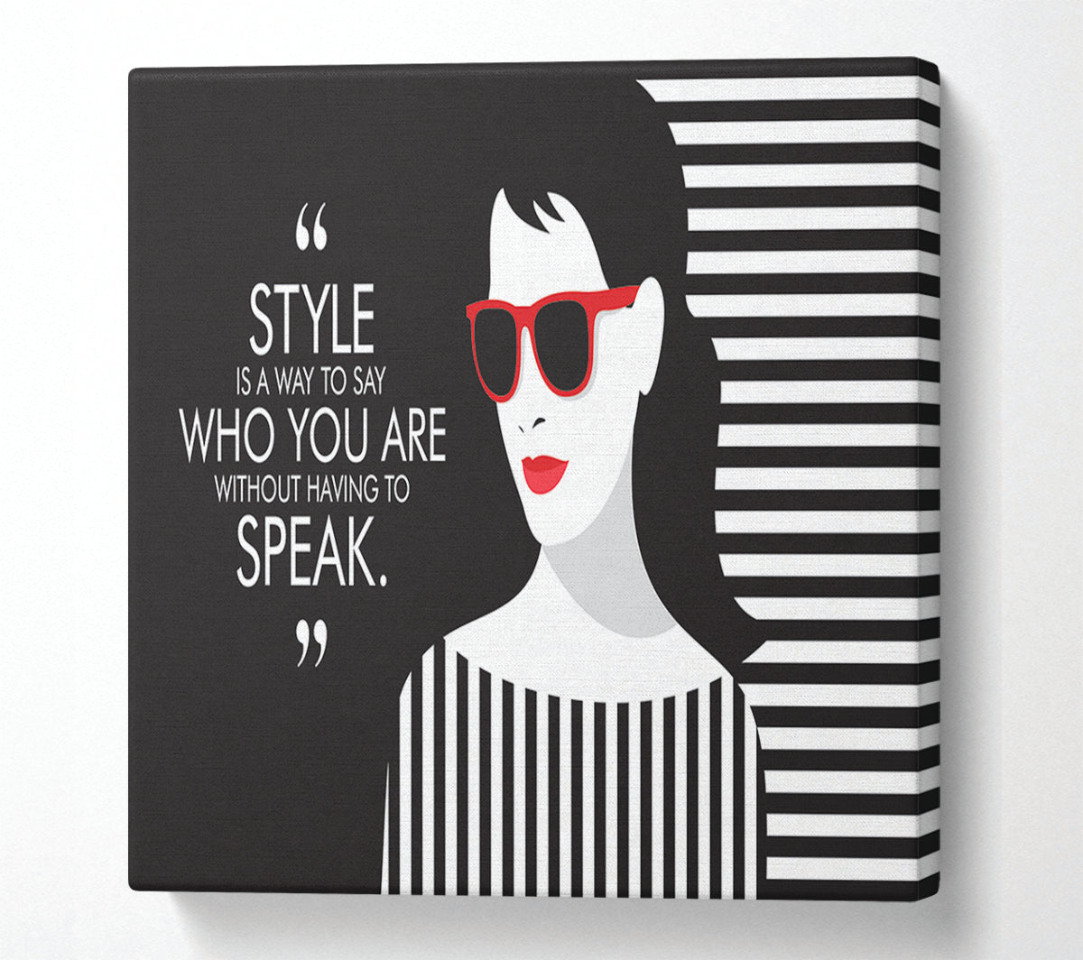 Style Fashion Quote Canvas Wall Art