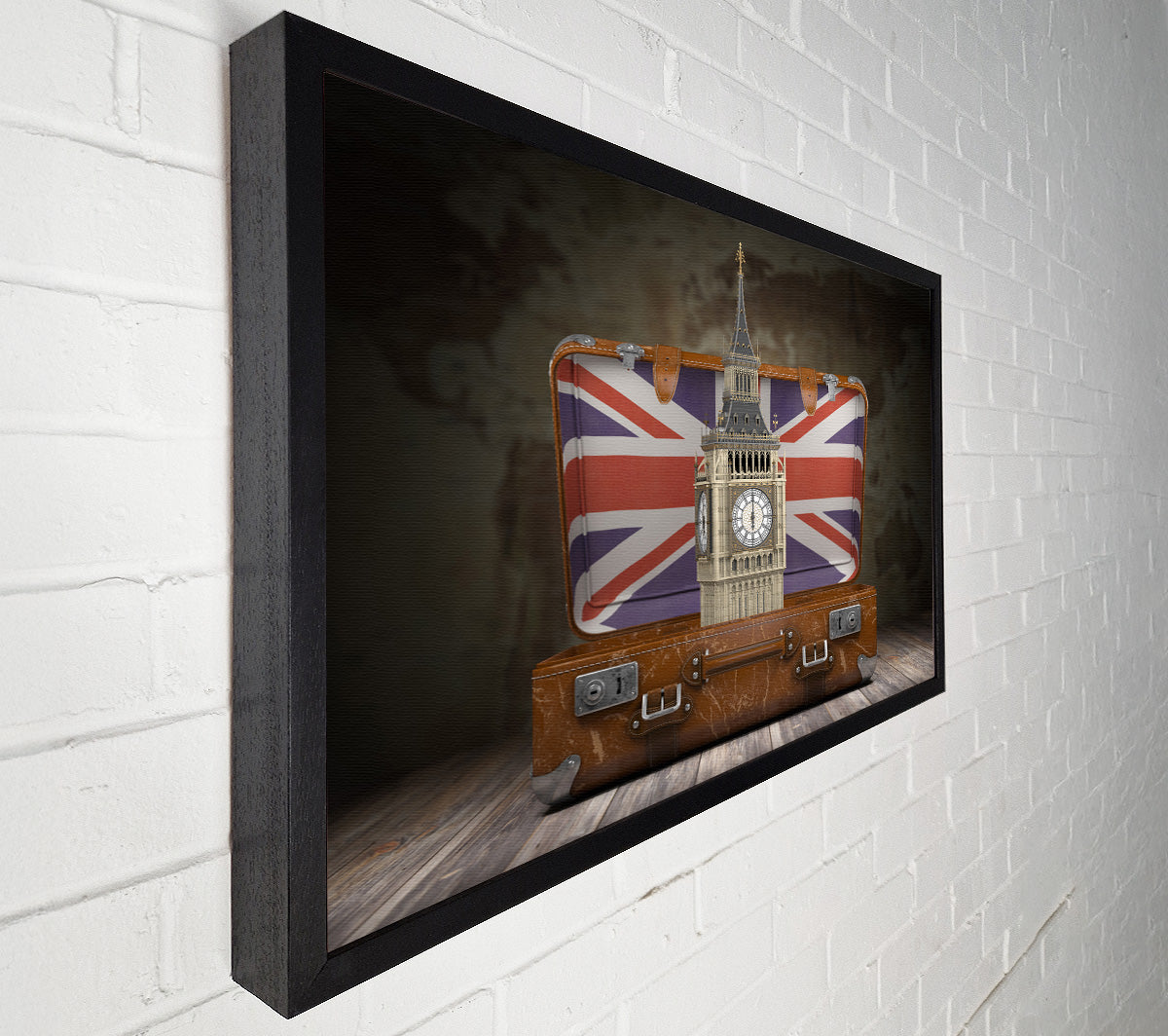 London In A Case Canvas Wall Art