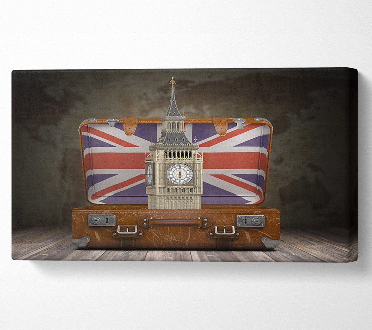 London In A Case Canvas Wall Art