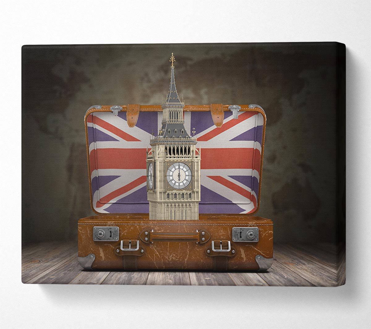 London In A Case Canvas Wall Art