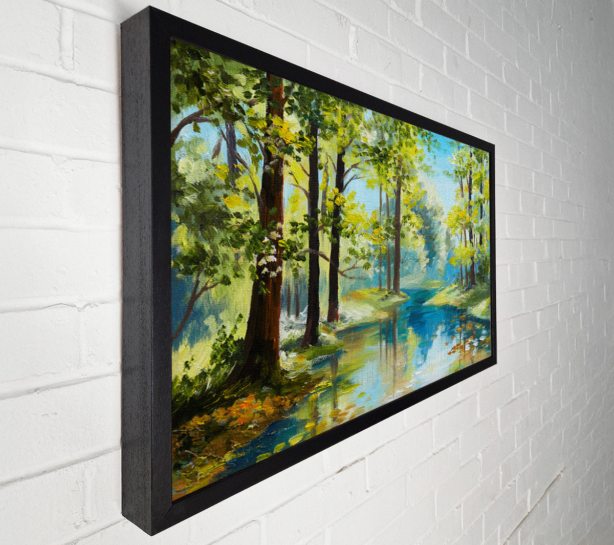 The Forest Painting Green Canvas Wall Art
