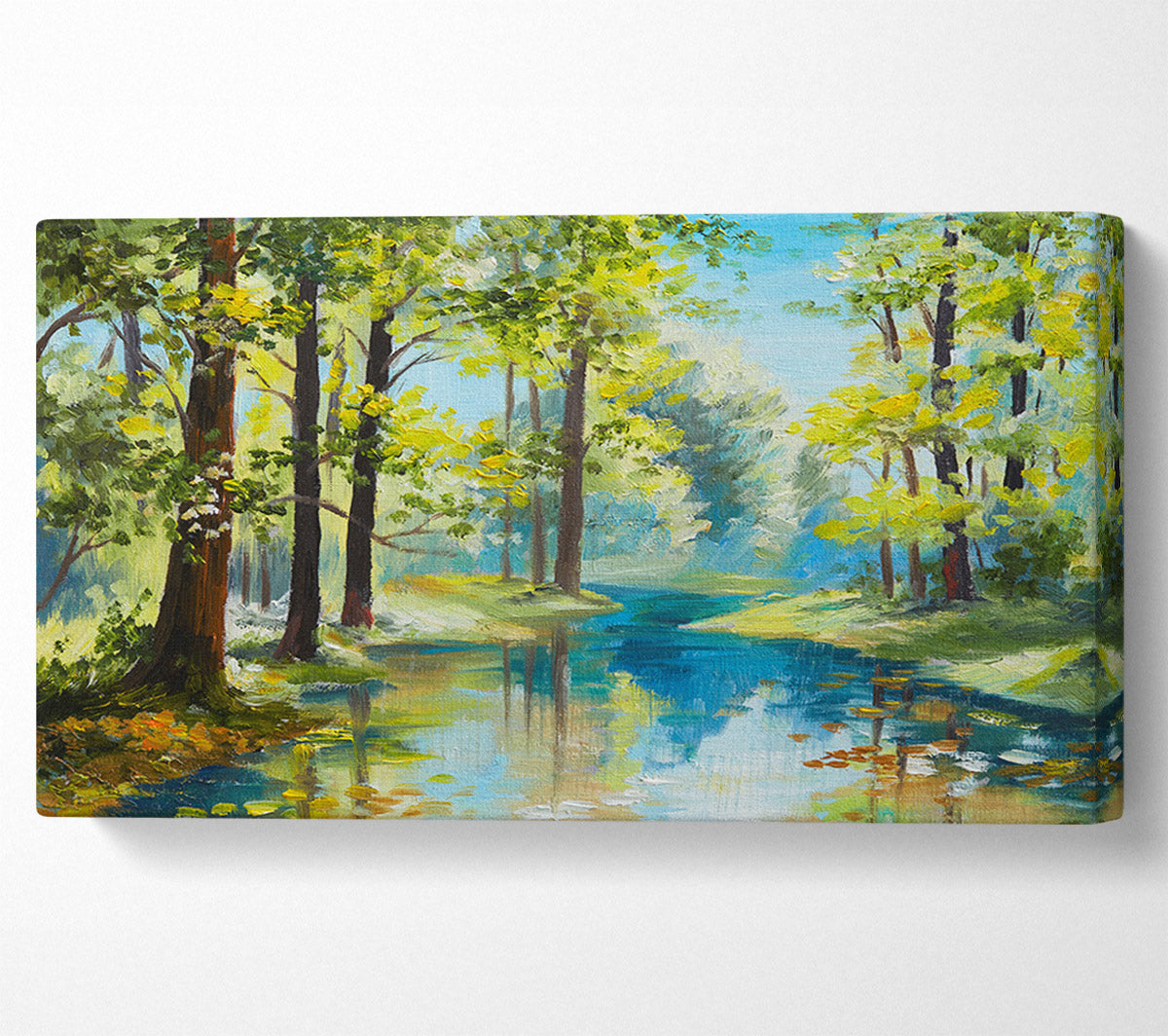 The Forest Painting Green Canvas Wall Art