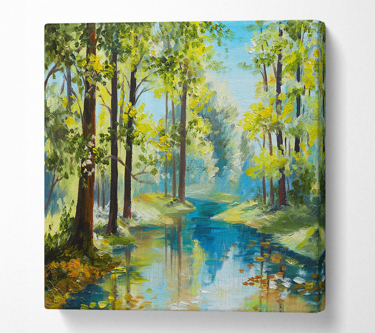 The Forest Painting Green Canvas Wall Art