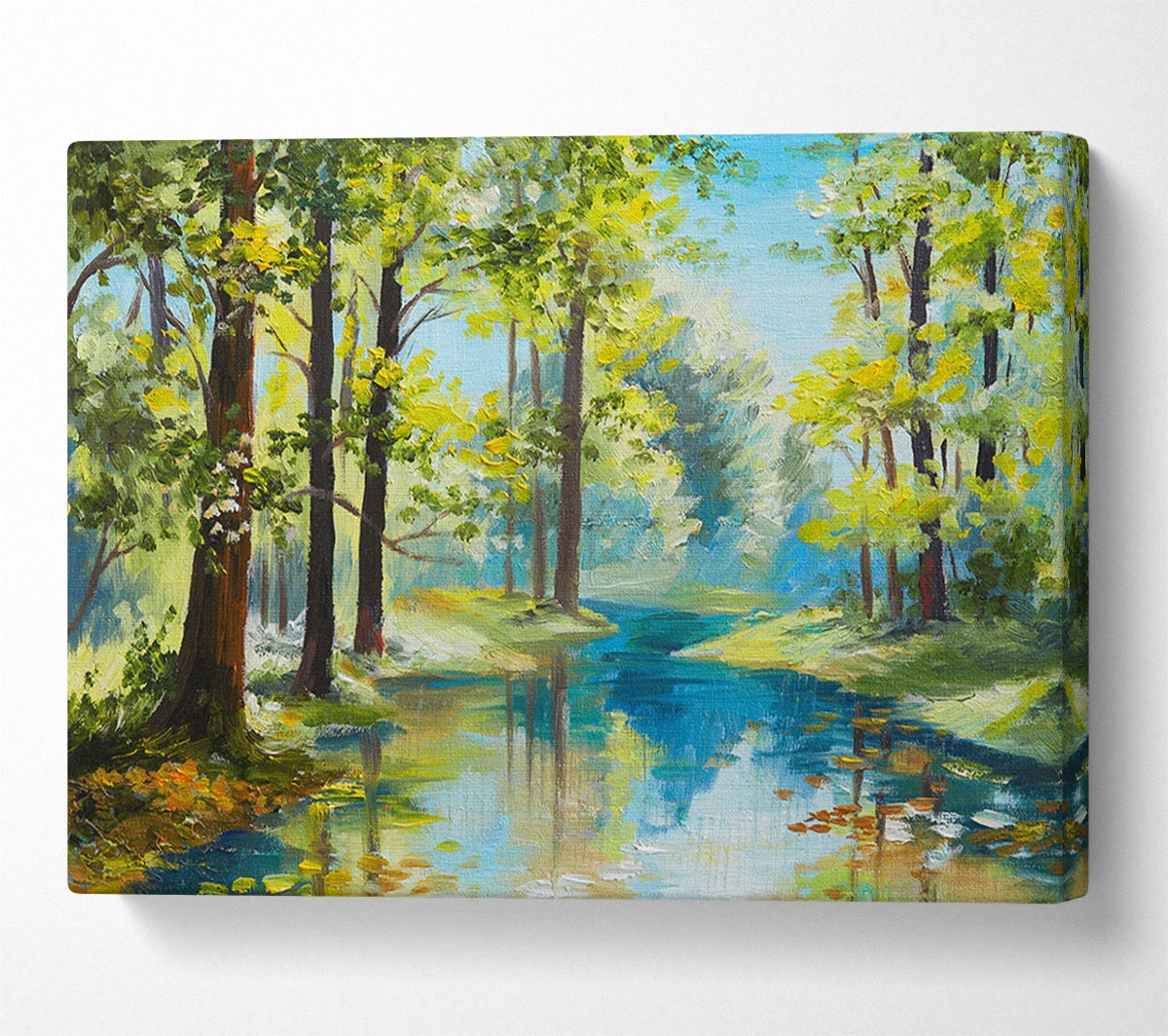The Forest Painting Green Canvas Wall Art