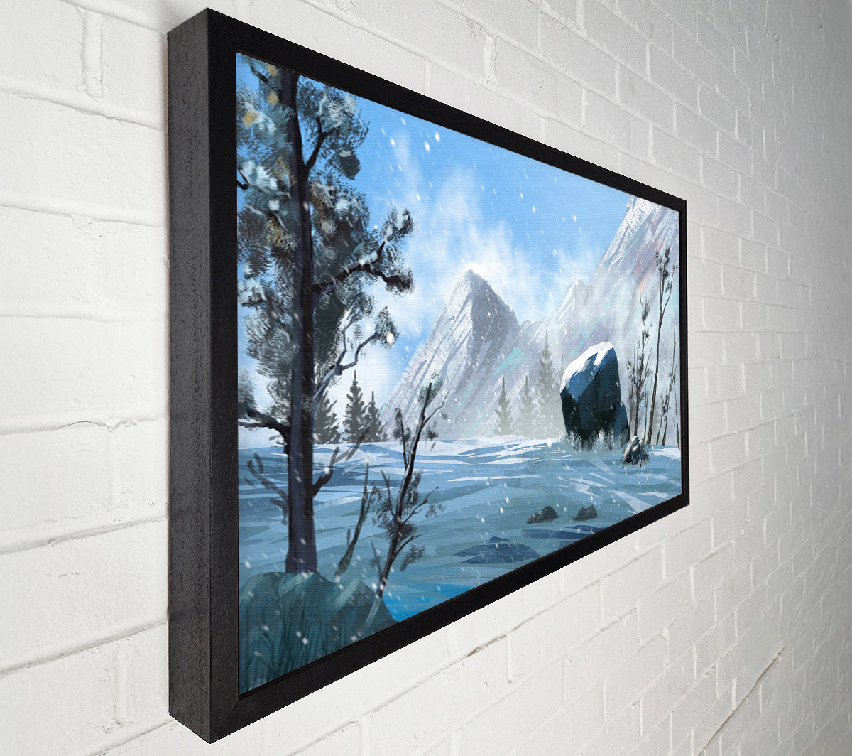 The Snowy Mountain Dust Canvas Wall Art