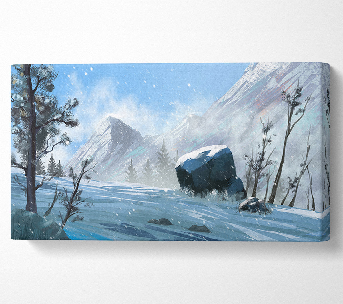 The Snowy Mountain Dust Canvas Wall Art
