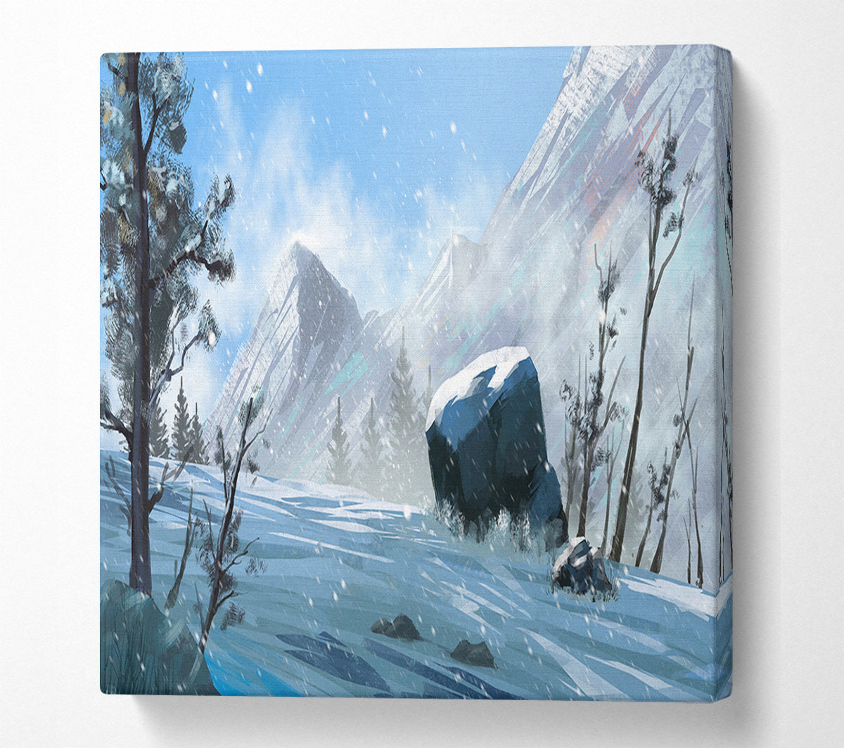 The Snowy Mountain Dust Canvas Wall Art