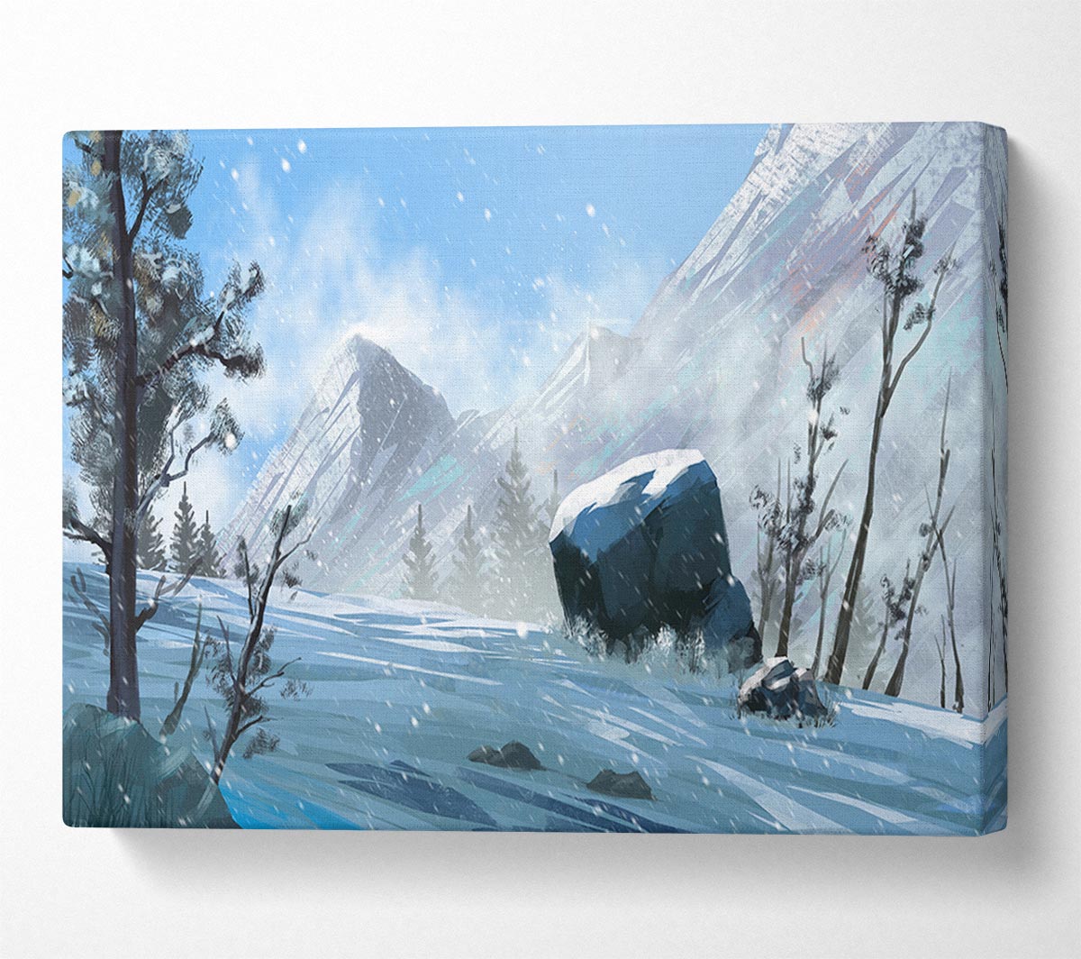 The Snowy Mountain Dust Canvas Wall Art