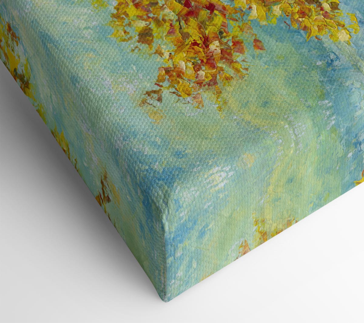 Tree Burns Orange Canvas Wall Art