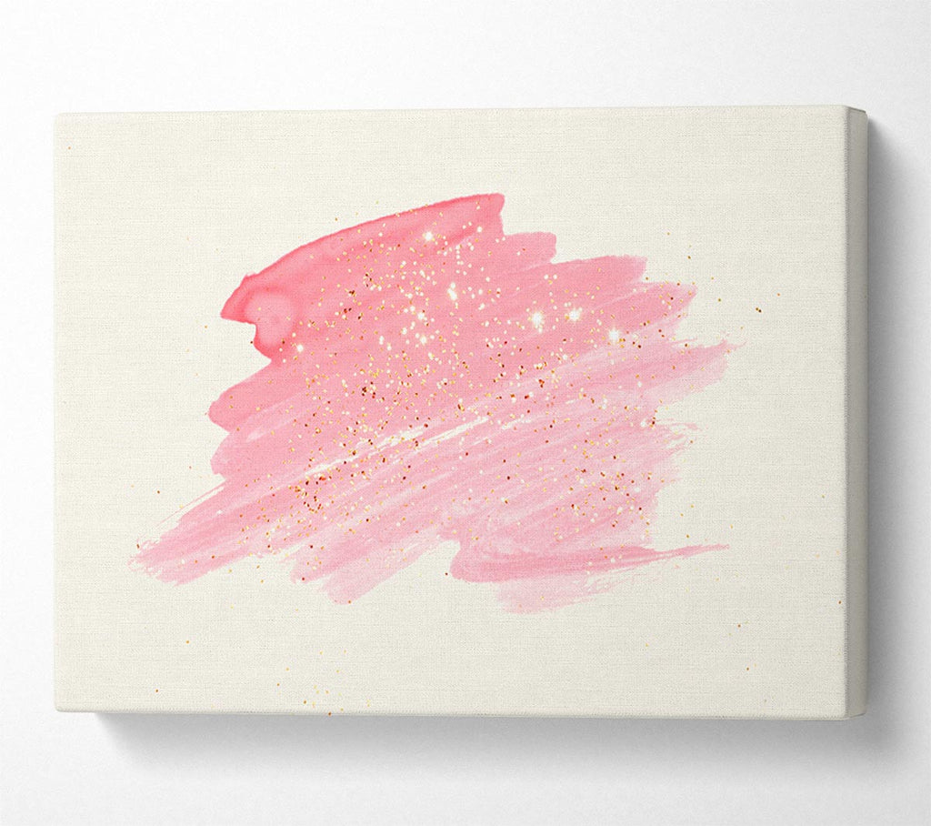 Pink Scribble Canvas Wall Art