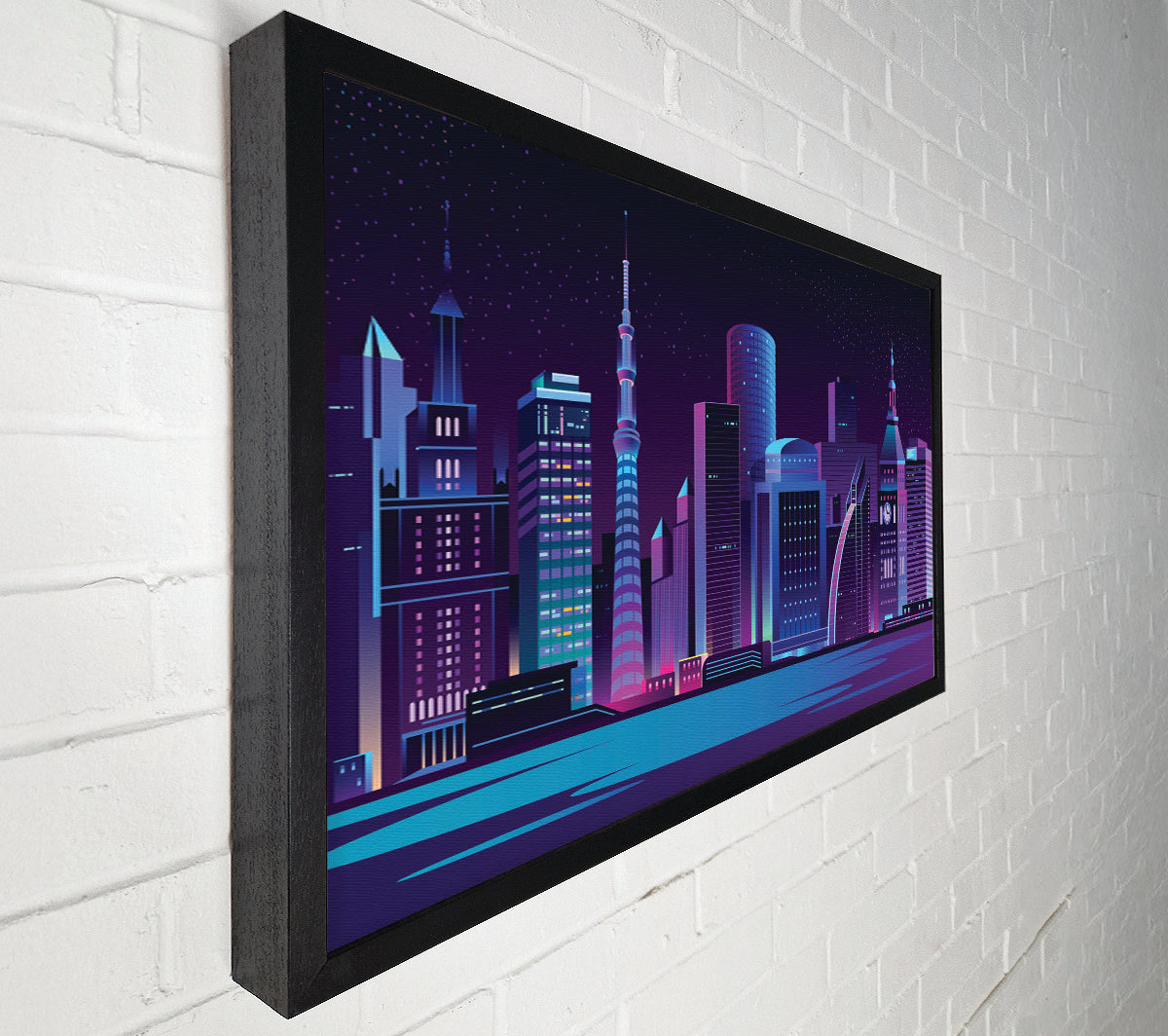 The Futuristic City Canvas Wall Art