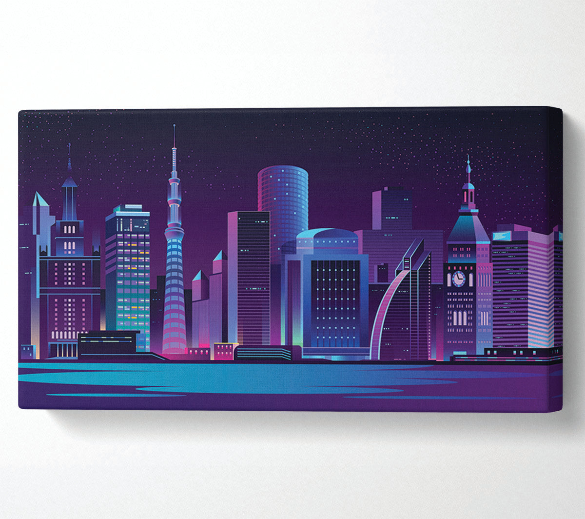 The Futuristic City Canvas Wall Art