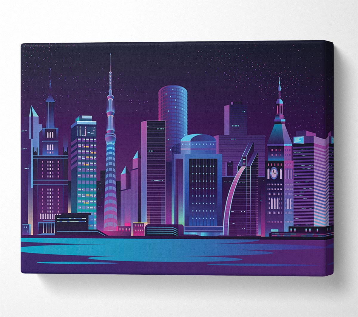 The Futuristic City Canvas Wall Art